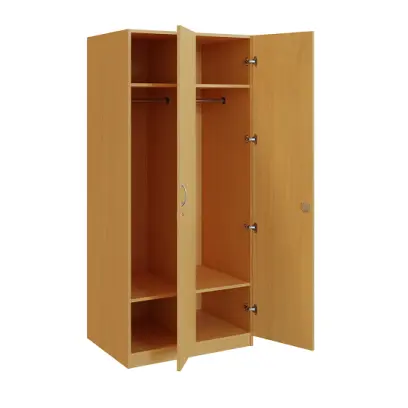 Q 221-80 skříň šatní, 2-dvéřová, 800x600x1800mm, buk royal